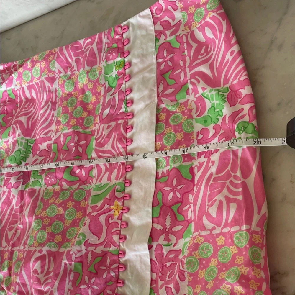 LILLY PULITZER Sunnyside Lions Vintage Faux Wrap Skort 8